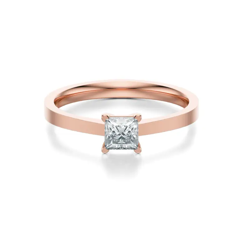 Pierścionek z różowego złota z diamentami AJPZ_001